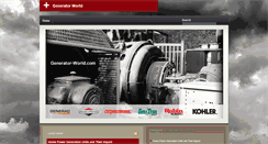 Desktop Screenshot of generator-world.com